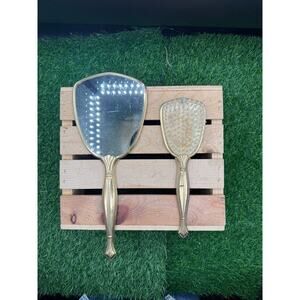 Vintage Vanity Brush and Mirror Set - great condition